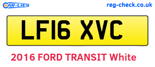 LF16XVC are the vehicle registration plates.