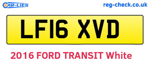 LF16XVD are the vehicle registration plates.