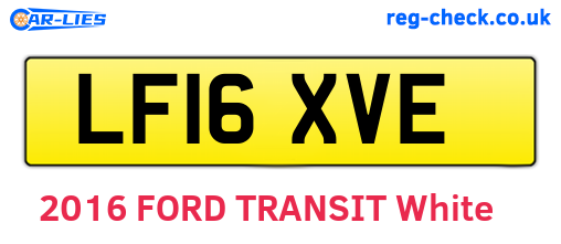 LF16XVE are the vehicle registration plates.