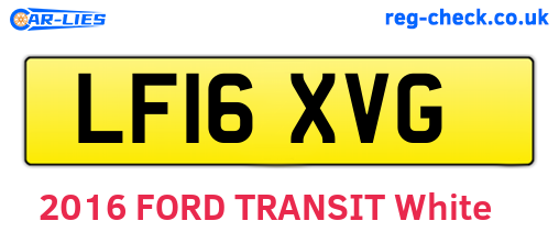 LF16XVG are the vehicle registration plates.