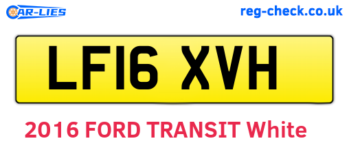 LF16XVH are the vehicle registration plates.