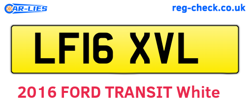 LF16XVL are the vehicle registration plates.