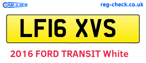 LF16XVS are the vehicle registration plates.