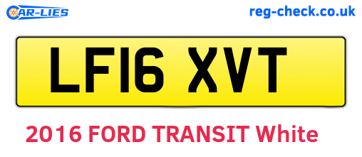 LF16XVT are the vehicle registration plates.