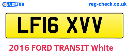 LF16XVV are the vehicle registration plates.