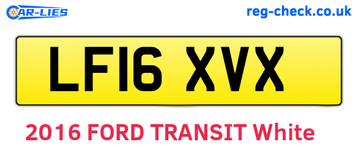 LF16XVX are the vehicle registration plates.