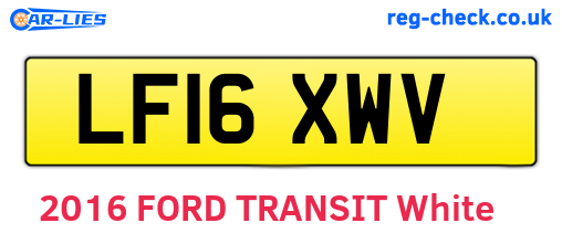 LF16XWV are the vehicle registration plates.