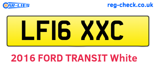 LF16XXC are the vehicle registration plates.