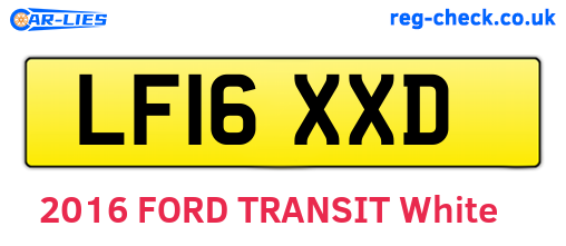 LF16XXD are the vehicle registration plates.