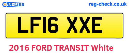 LF16XXE are the vehicle registration plates.