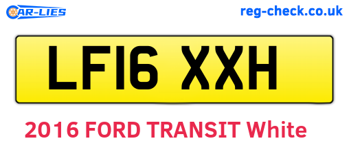 LF16XXH are the vehicle registration plates.