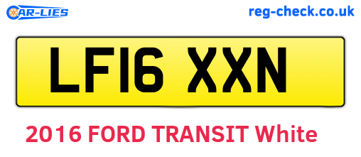 LF16XXN are the vehicle registration plates.