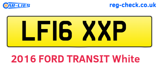LF16XXP are the vehicle registration plates.