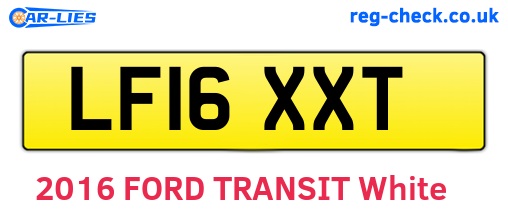 LF16XXT are the vehicle registration plates.