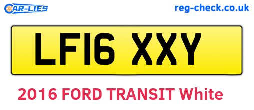 LF16XXY are the vehicle registration plates.