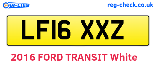 LF16XXZ are the vehicle registration plates.