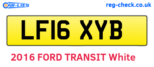 LF16XYB are the vehicle registration plates.