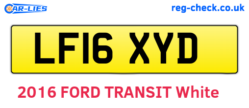 LF16XYD are the vehicle registration plates.