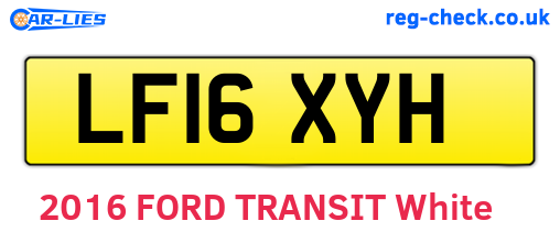 LF16XYH are the vehicle registration plates.