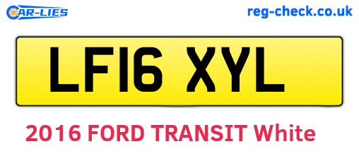 LF16XYL are the vehicle registration plates.