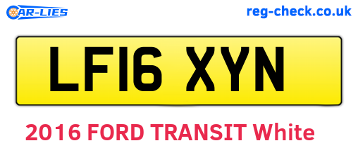LF16XYN are the vehicle registration plates.