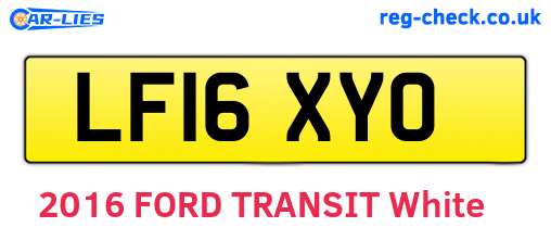 LF16XYO are the vehicle registration plates.