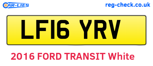 LF16YRV are the vehicle registration plates.