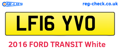 LF16YVO are the vehicle registration plates.