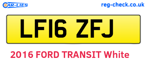 LF16ZFJ are the vehicle registration plates.