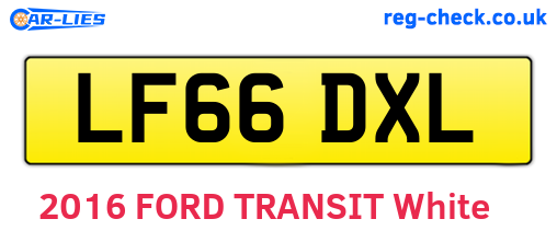 LF66DXL are the vehicle registration plates.