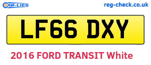 LF66DXY are the vehicle registration plates.