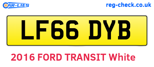 LF66DYB are the vehicle registration plates.