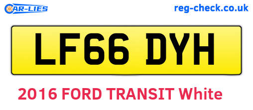 LF66DYH are the vehicle registration plates.