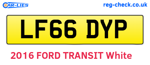 LF66DYP are the vehicle registration plates.
