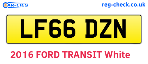 LF66DZN are the vehicle registration plates.