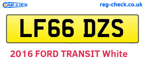LF66DZS are the vehicle registration plates.