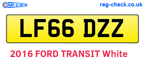LF66DZZ are the vehicle registration plates.