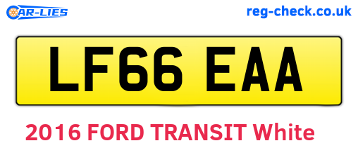 LF66EAA are the vehicle registration plates.