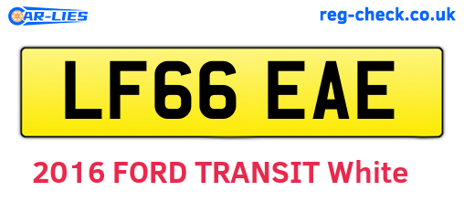 LF66EAE are the vehicle registration plates.