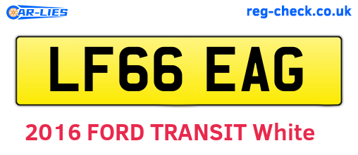 LF66EAG are the vehicle registration plates.