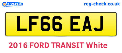 LF66EAJ are the vehicle registration plates.