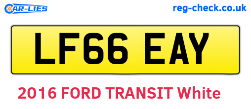 LF66EAY are the vehicle registration plates.