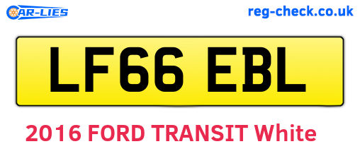 LF66EBL are the vehicle registration plates.
