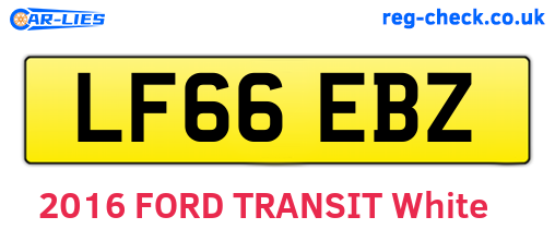 LF66EBZ are the vehicle registration plates.