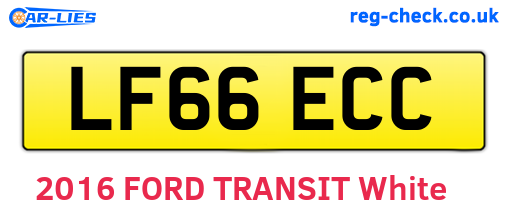 LF66ECC are the vehicle registration plates.