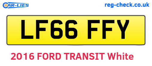 LF66FFY are the vehicle registration plates.