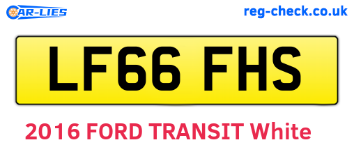 LF66FHS are the vehicle registration plates.