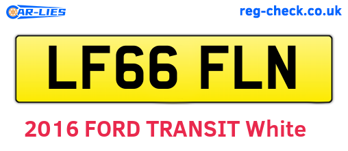 LF66FLN are the vehicle registration plates.