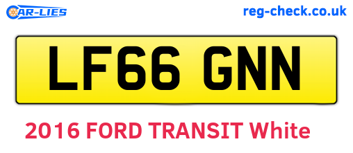 LF66GNN are the vehicle registration plates.