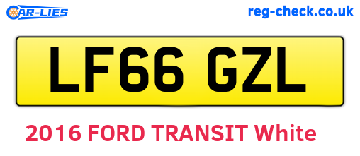 LF66GZL are the vehicle registration plates.